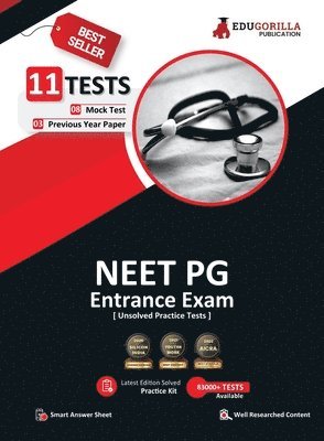 bokomslag NEET PG Entrance Exam Preparation Book 2023 - 8 Mock Tests and 3 Previous Year Papers (3300 Unsolved Objective Questions) with Free Access To Online Tests