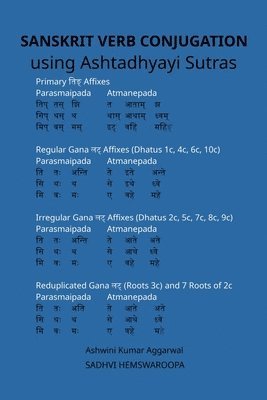 Ashwini Kumar Aggarwal, Sadhvi Hemswaroopa - Sanskrit Verb conjugation using Ashtadhyayi Sutras, Häftad