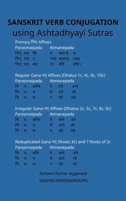 Ashwini Kumar Aggarwal, Sadhvi Hemswaroopa - Sanskrit Verb conjugation using Ashtadhyayi Sutras, Inbunden