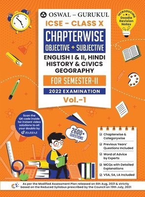 Oswal-Gurukul Chapterwise Objective + Subjective Vol I for English I, English II, Hindi, Civics, History & Geography 1