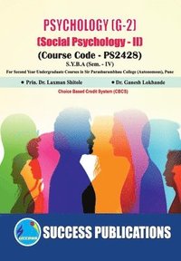 bokomslag Social Psychology - II (G-2)(S.Y.B.A,S.P. College,Sem.-IV)