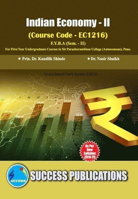 bokomslag Indian Economy - II(F.Y.B.A,S.P. College,Sem.-II)
