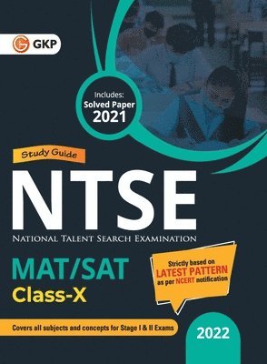 Ntse 2021-22: Class 10th (MAT + SAT) - Guide 1