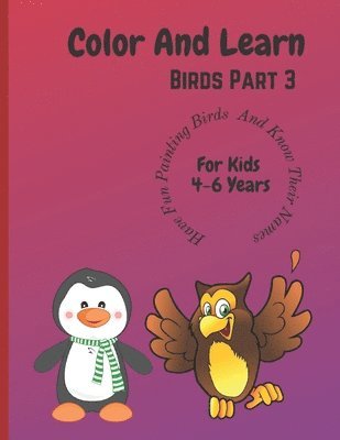Color And Learn Birds Part 3 1