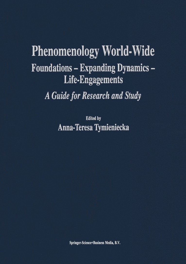 Anna-Teresa Tymieniecka, A-T Tymieniecka - Phenomenology World-Wide, Häftad