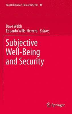 bokomslag Subjective Well-Being and Security