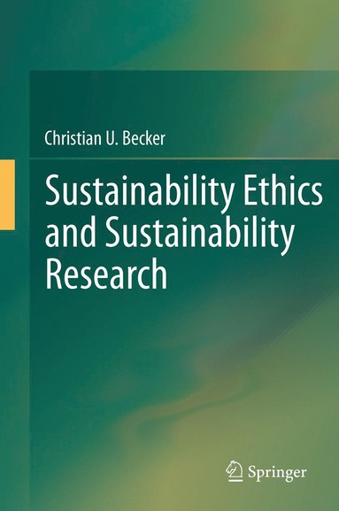 bokomslag Sustainability Ethics and Sustainability Research