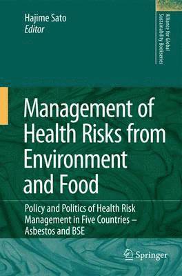 Hajime Sato - Management of Health Risks from Environment and Food, Häftad