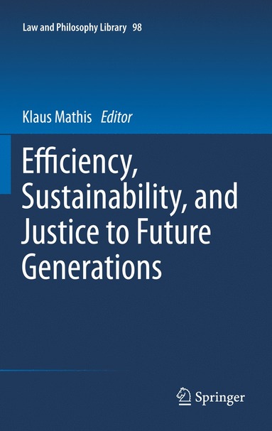 bokomslag Efficiency, Sustainability, and Justice to Future Generations