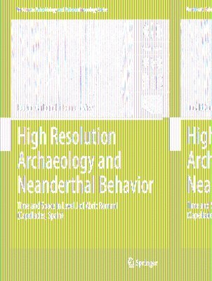 bokomslag High Resolution Archaeology and Neanderthal Behavior