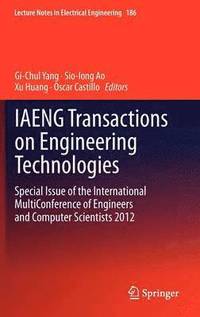 bokomslag IAENG Transactions on Engineering Technologies