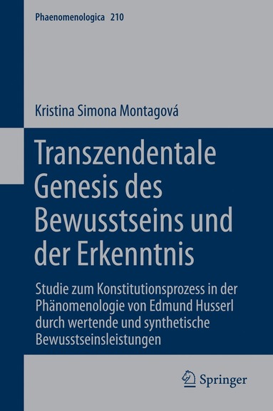 bokomslag Transzendentale Genesis des Bewusstseins und der Erkenntnis