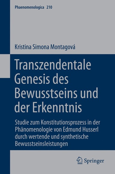 bokomslag Transzendentale Genesis des Bewusstseins und der Erkenntnis