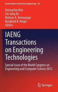 bokomslag IAENG Transactions on Engineering Technologies