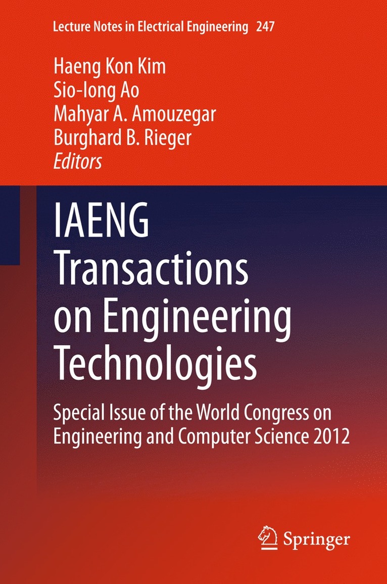 IAENG Transactions on Engineering Technologies 1