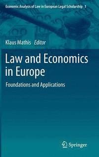 bokomslag Law and Economics in Europe