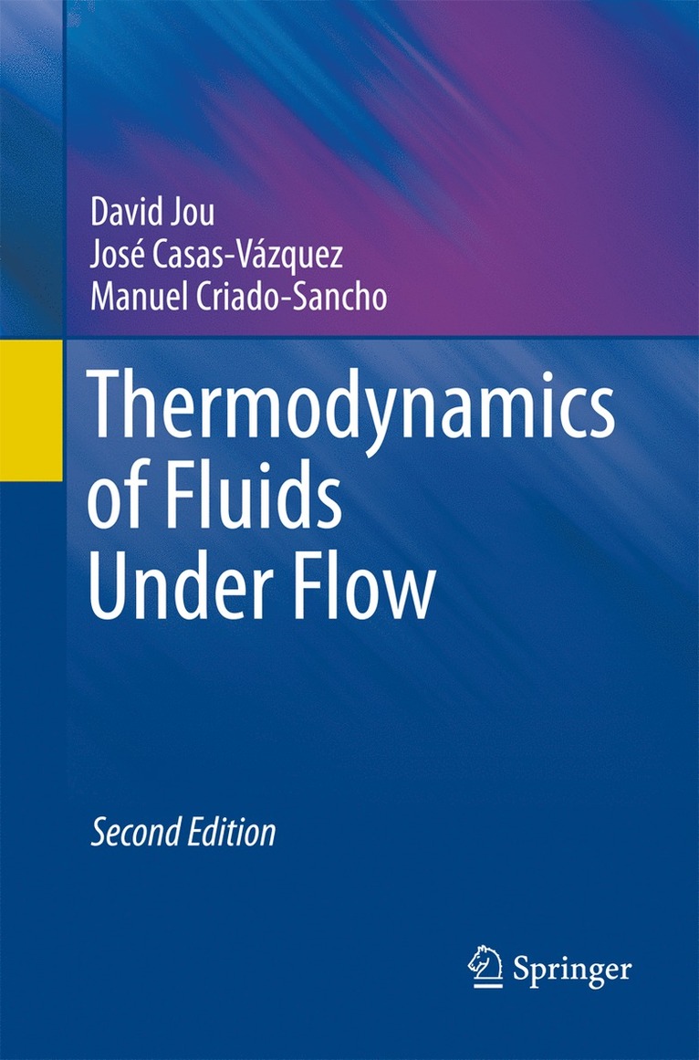 David Jou, José Casas-Vázquez, Manuel Criado-Sancho, Manue Casas-Vázquez, José - Thermodynamics of Fluids Under Flow, Häftad