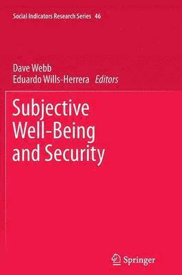 bokomslag Subjective Well-Being and Security