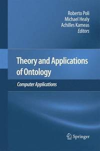 bokomslag Theory and Applications of Ontology: Computer Applications