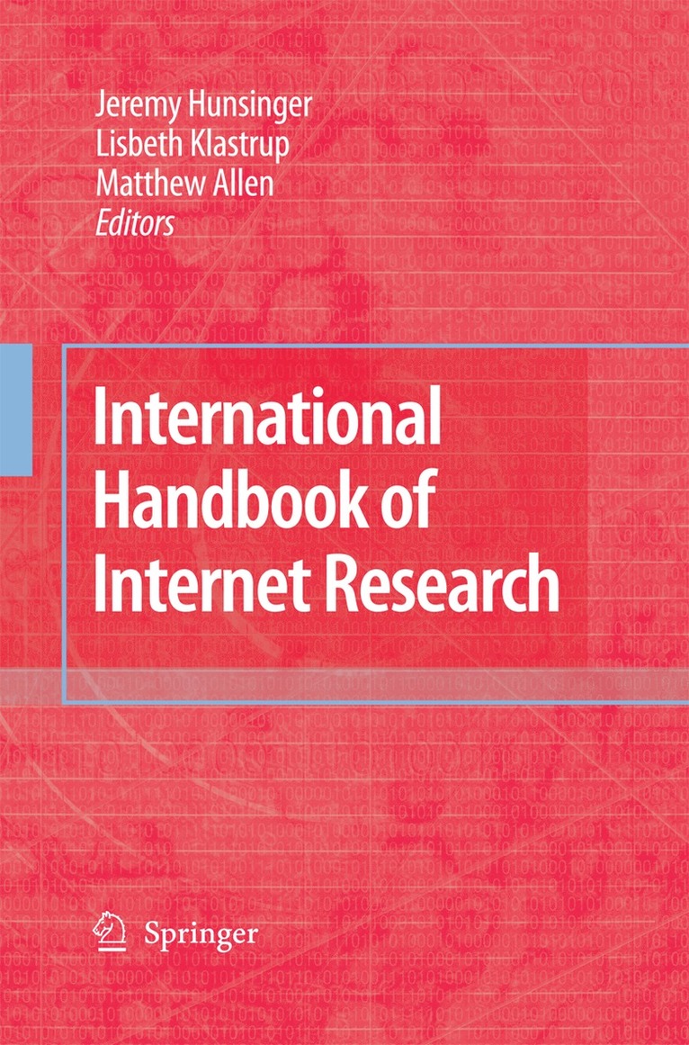 Jeremy Hunsinger, Lisbeth Klastrup, Matthew Allen - International Handbook of Internet Research, Häftad
