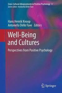 bokomslag Well-Being and Cultures