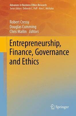 bokomslag Entrepreneurship, Finance, Governance and Ethics