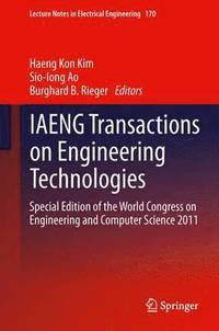 bokomslag IAENG Transactions on Engineering Technologies