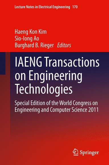 bokomslag IAENG Transactions on Engineering Technologies