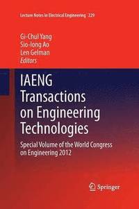 bokomslag IAENG Transactions on Engineering Technologies