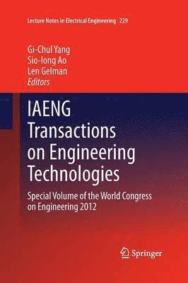 bokomslag IAENG Transactions on Engineering Technologies