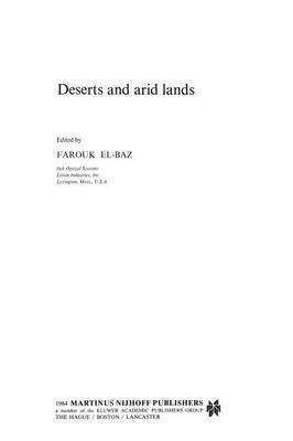 F. El-Baz - Deserts and arid lands, Häftad