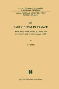 bokomslag Early Deism in France