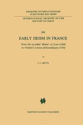 Early Deism in France 1