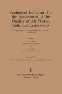 bokomslag Ecological Indicators for the Assessment of the Quality of Air, Water, Soil, and Ecosystems