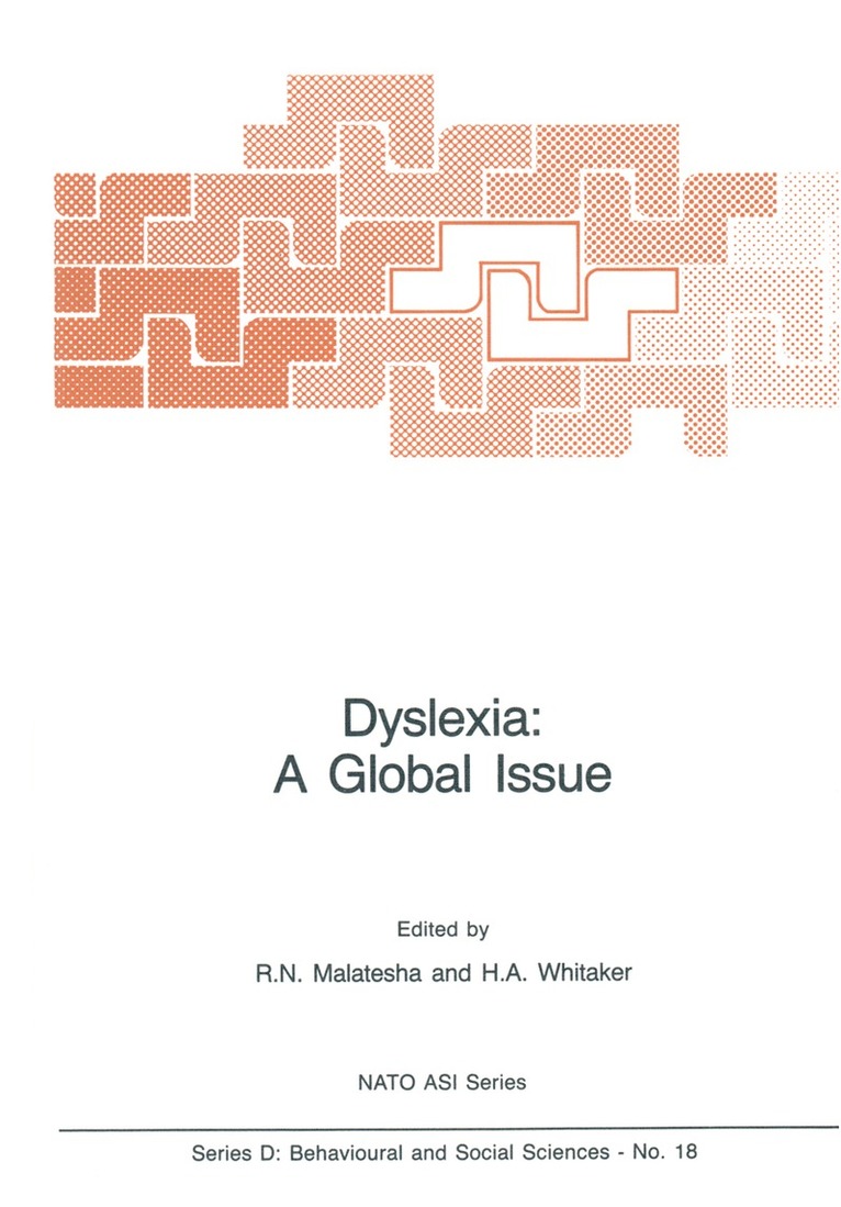 Rattihalli N. Malatesha, Harry Whitaker - Dyslexia: A Global Issue, Häftad