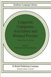 bokomslag Linguistic Categories: Auxiliaries and Related Puzzles