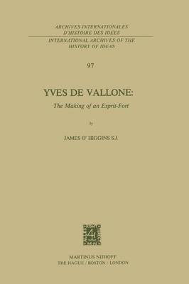 Yves de Vallone: The Making of an Esprit-Fort 1