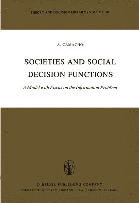 bokomslag Societies and Social Decision Functions