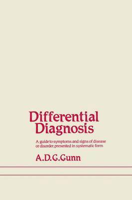 A.D. Gunn, A. D. Gunn - Differential Diagnosis, Häftad