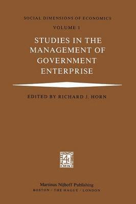Studies in the Management of Government Enterprise 1
