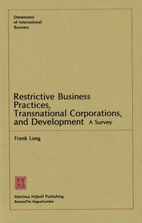 bokomslag Restrictive Business Practices, Transnational Corporations, and Development