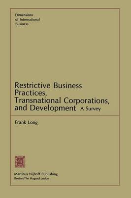 bokomslag Restrictive Business Practices, Transnational Corporations, and Development