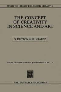bokomslag The Concept of Creativity in Science and Art