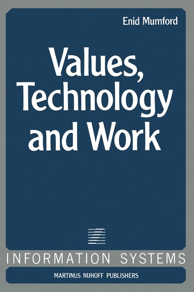 bokomslag Values, Technology and Work