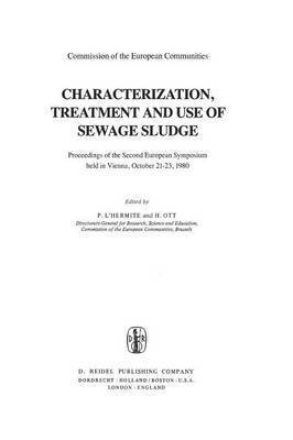 bokomslag Characterization, Treatment and Use of Sewage Sludge