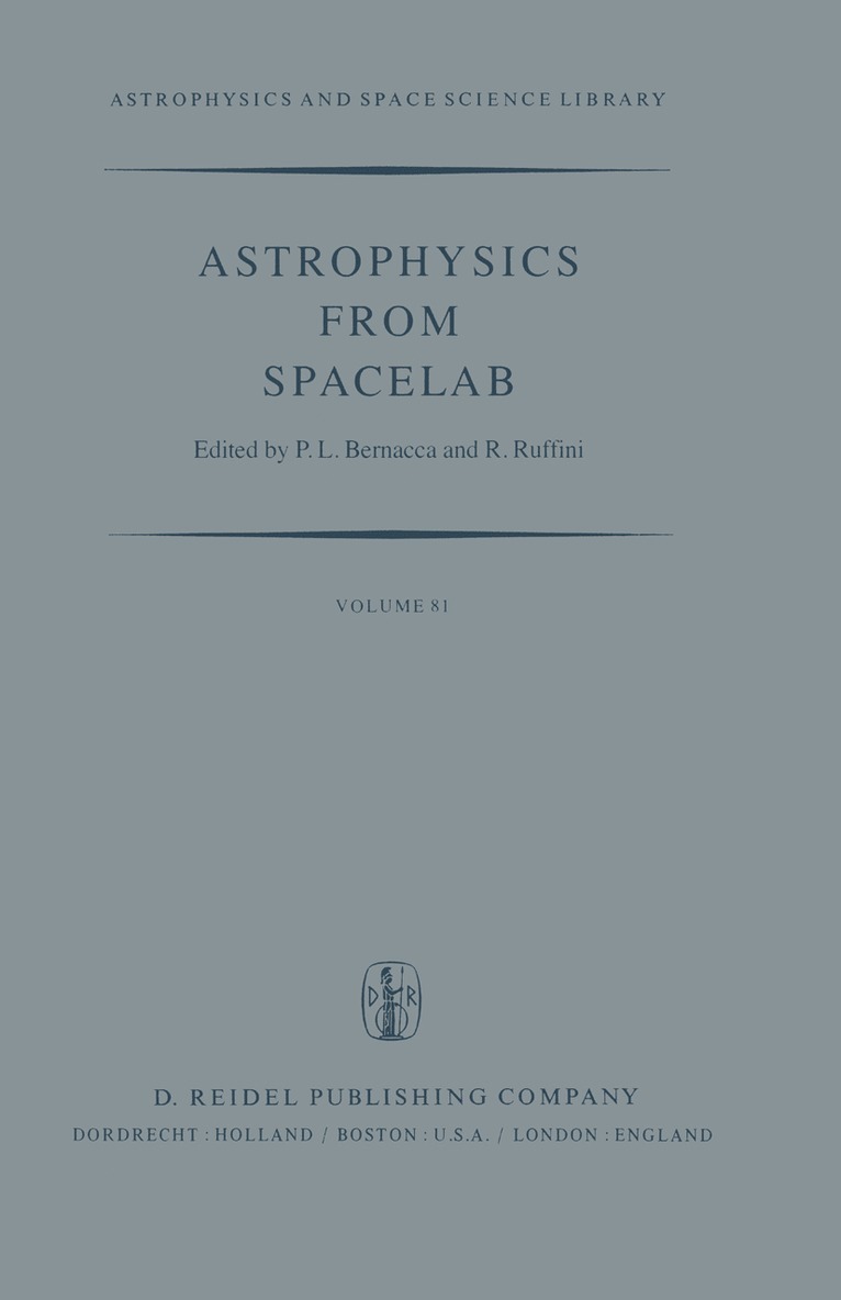 P.L. Bernacca, Remo Ruffini, P. L. Bernacca - Astrophysics from Spacelab, Häftad