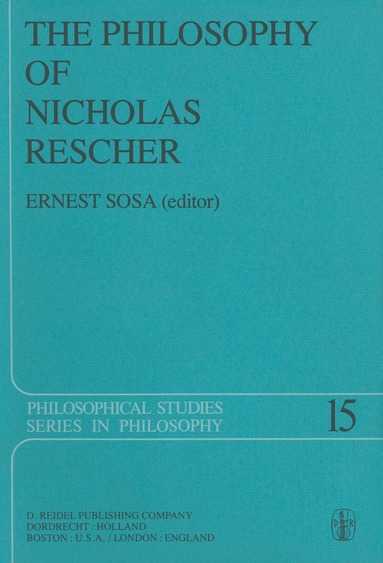 E. Sosa - Philosophy of Nicholas Rescher, Häftad