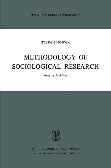 bokomslag Methodology of Sociological Research