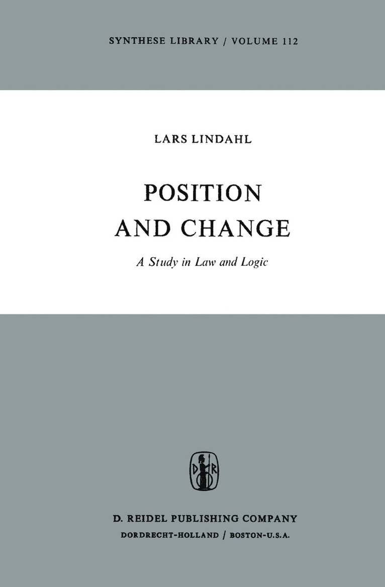 L. Lindahl - Position and Change, Häftad