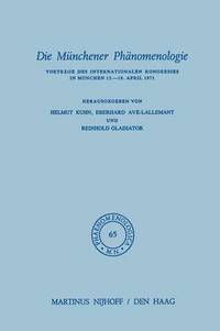 bokomslag Die Mnchener Phnomenologie